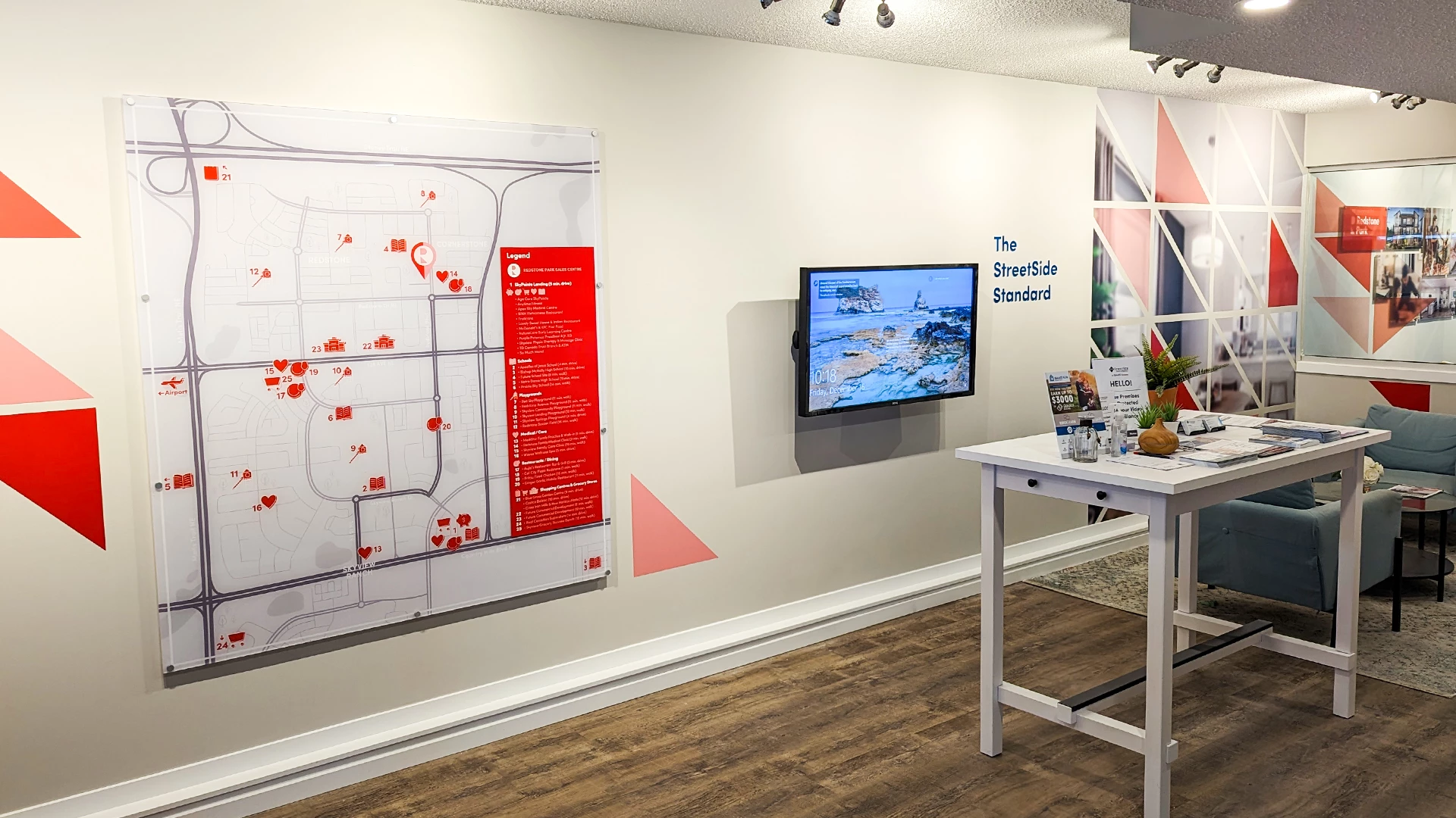 Show suite graphic installation — StreetSide Developments Calgary