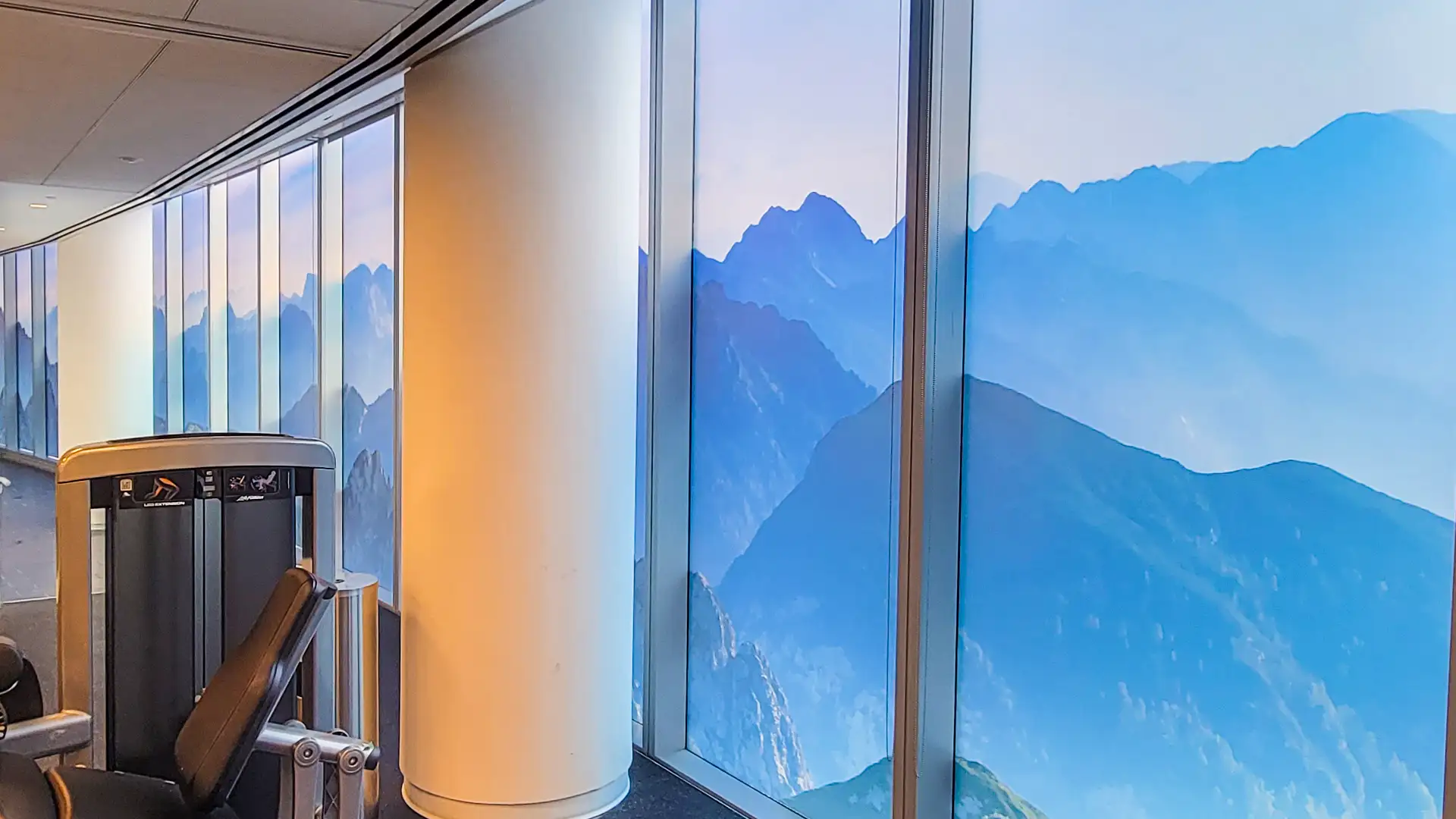 Window graphic and film installation — office Calgary